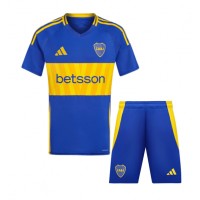 Camisa de Futebol Boca Juniors Equipamento Principal Infantil 2024-25 Manga Curta (+ Calças curtas)